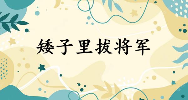 矮子里拔将军