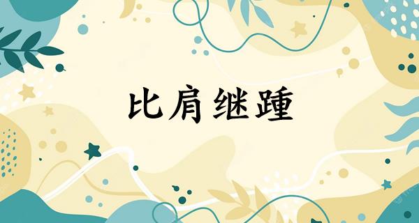 比肩继踵