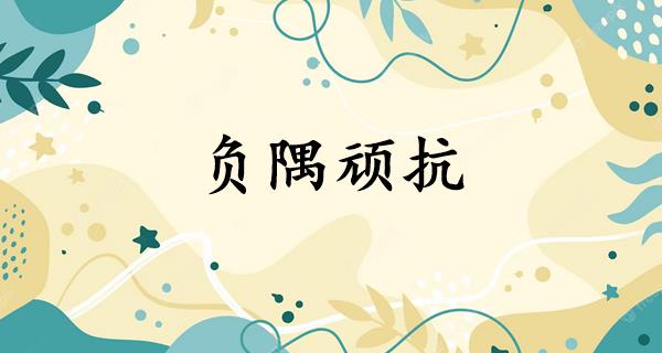 负隅顽抗