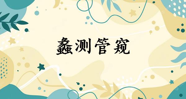 蠡测管窥