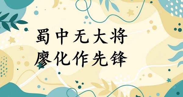蜀中无大将,廖化作先锋