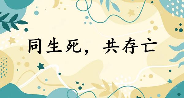 同生死，共存亡