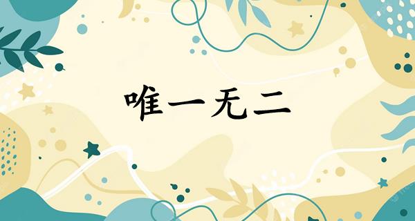 唯一无二