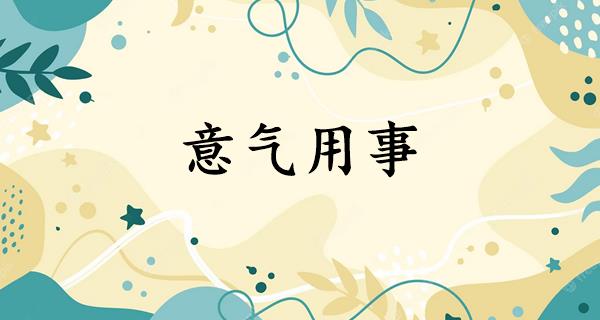 意气用事